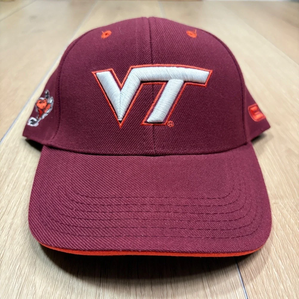 Colosseum Virginia Tech Hokies Youth Hat Maroon Orange Adjustable Baseball Cap